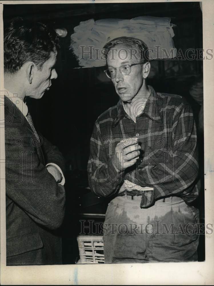 1959 Press Photo Bill Ingram with Stuart F. Raleigh Jr. in New York - Historic Images