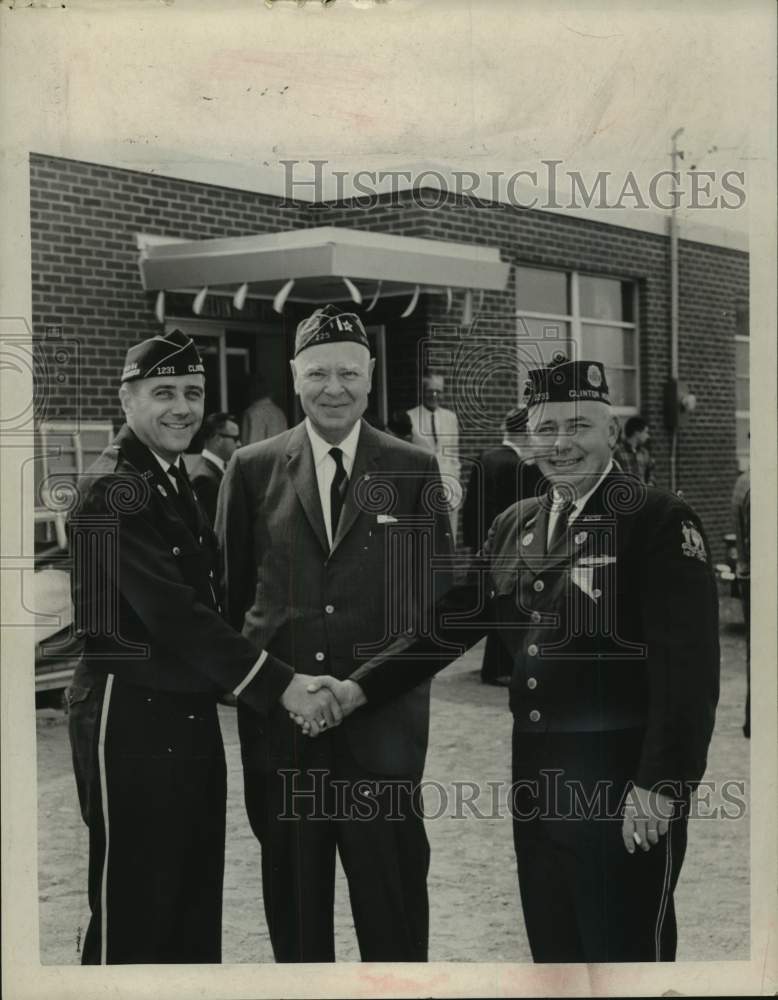 1964 Press Photo American Legion Post dedicated in Rensselaer, New York - Historic Images