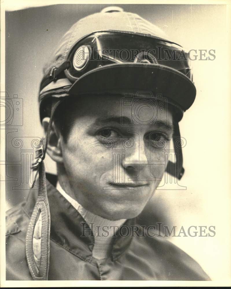 1971 Press Photo Horse jockey David Baker, New York - tua60613 - Historic Images