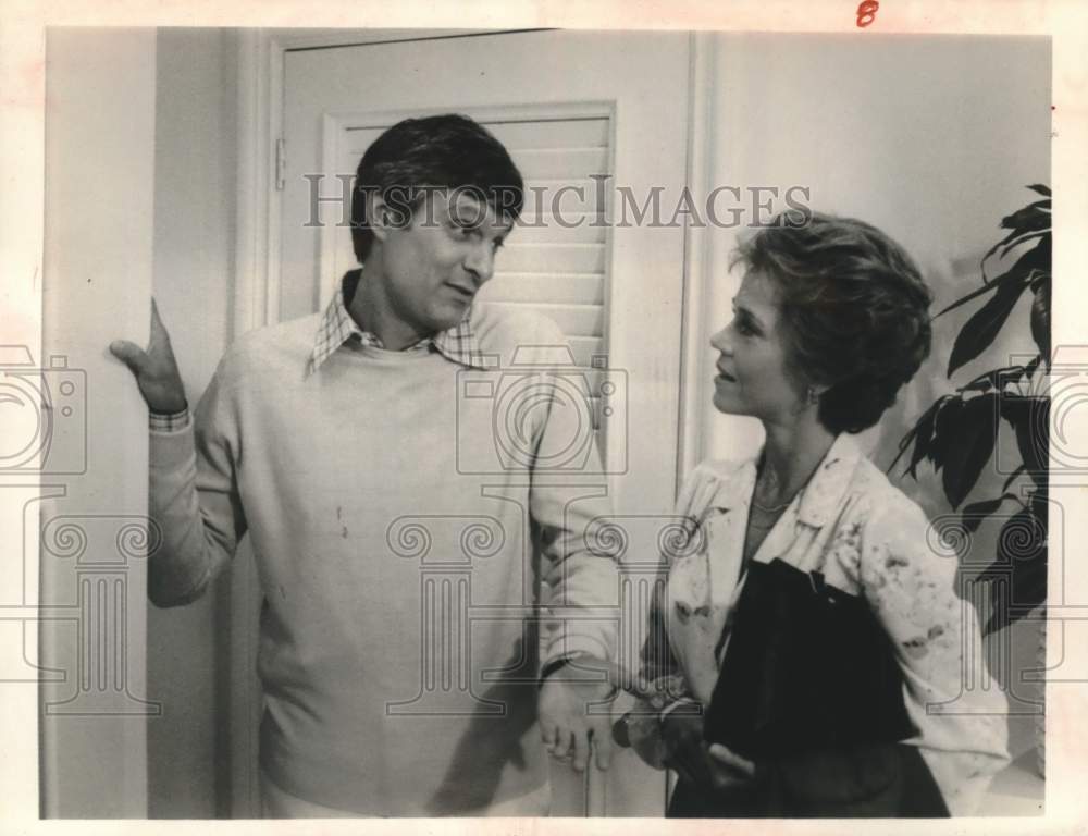 1980 Press Photo Alan Alda &amp; Jane Fonda star in &quot;California Suite&quot; on ABC - Historic Images