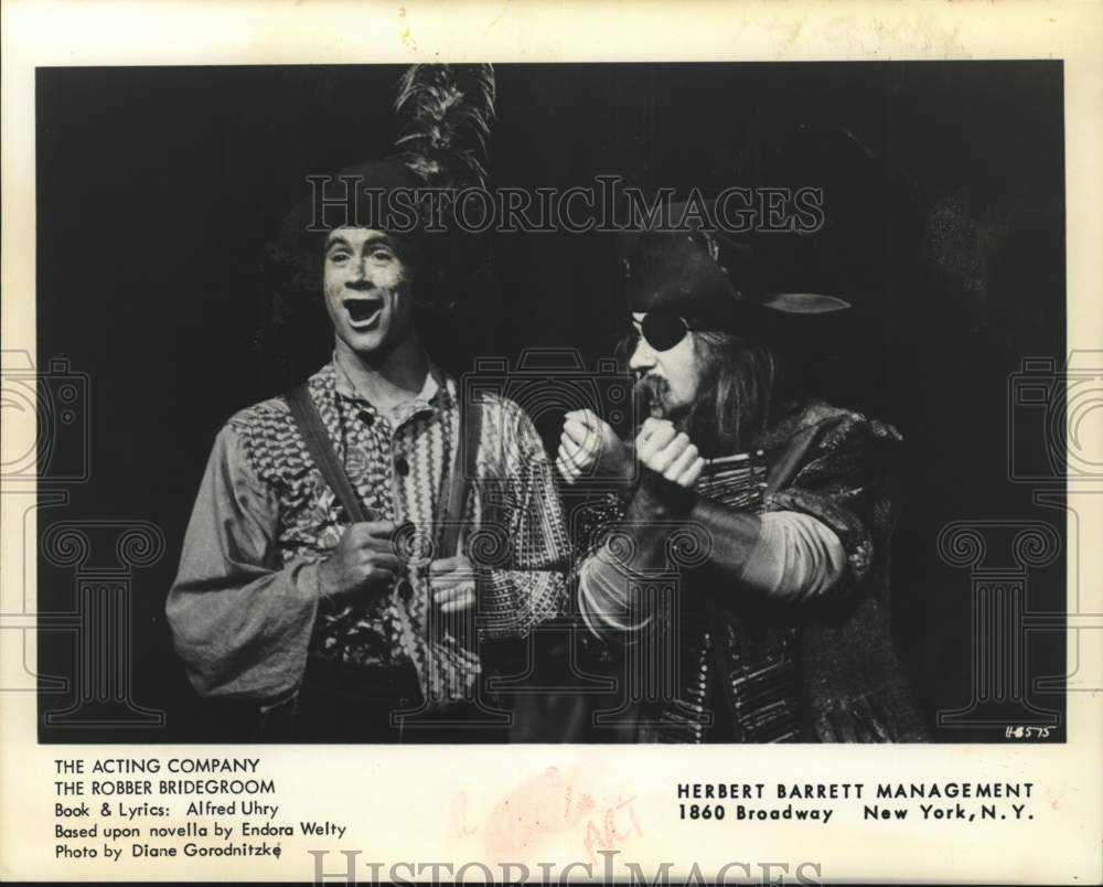 1975 Press Photo The Acting Company cast of "The Robber Bridegroom" in New York - Historic Images