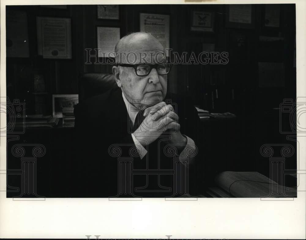1980 Press Photo Kenneth Buhrmaster, 1st National Bank of Scotia, New York - Historic Images