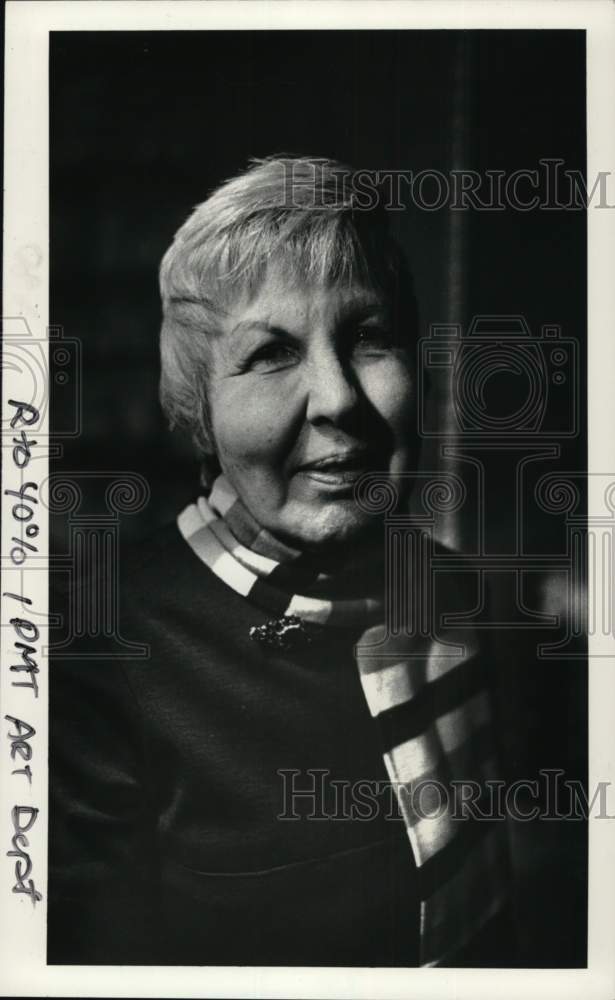 1977 Press Photo Lucille Bouchard, New York - Historic Images