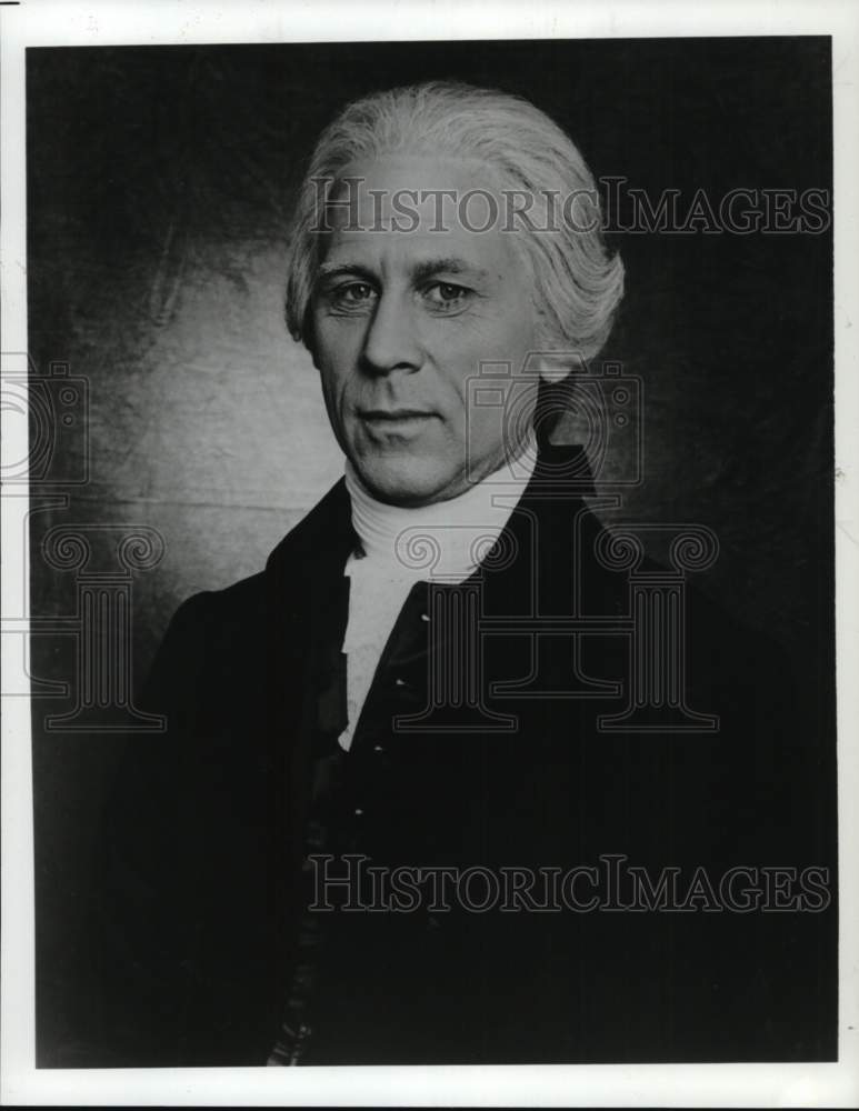 Press Photo Barry Bostwick portrays George Washington on CBS Television - Historic Images