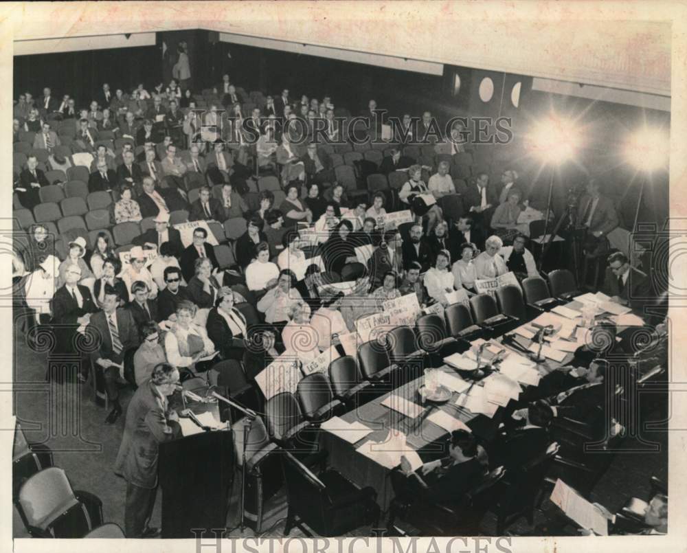 1971 Press Photo New York State budget hearing held in Albany - Historic Images
