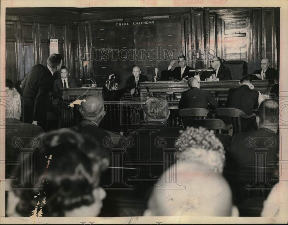 1963 Russell Broughton in New York courtroom in New York-Historic Images