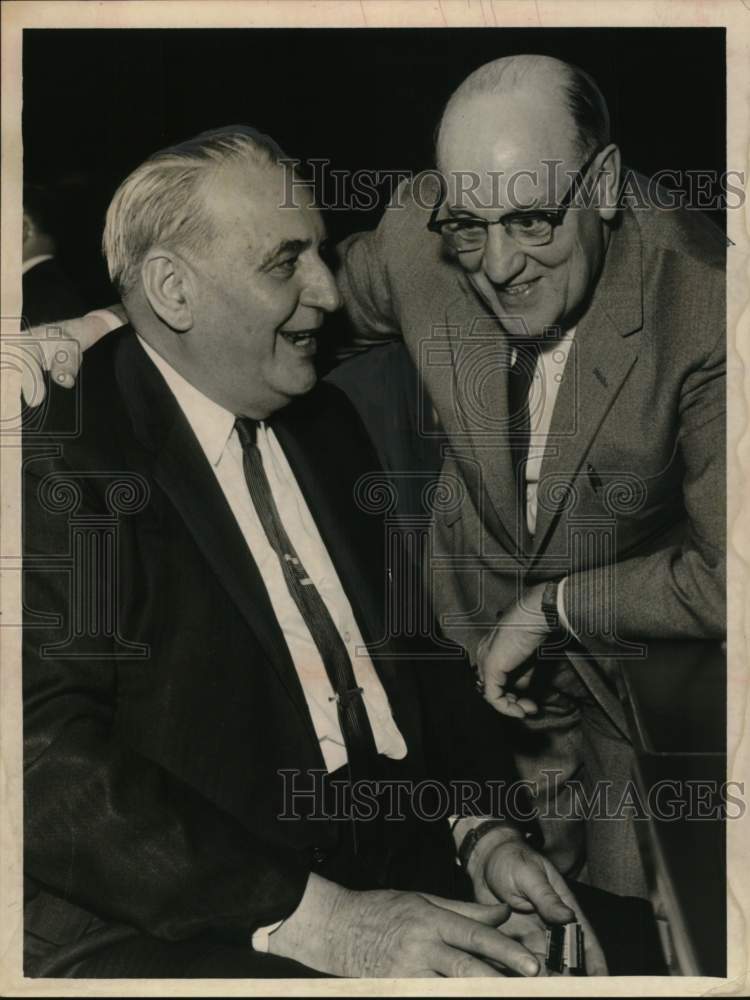 1961 New York Assemblyman Harold Altro with Frank Cox in New York-Historic Images