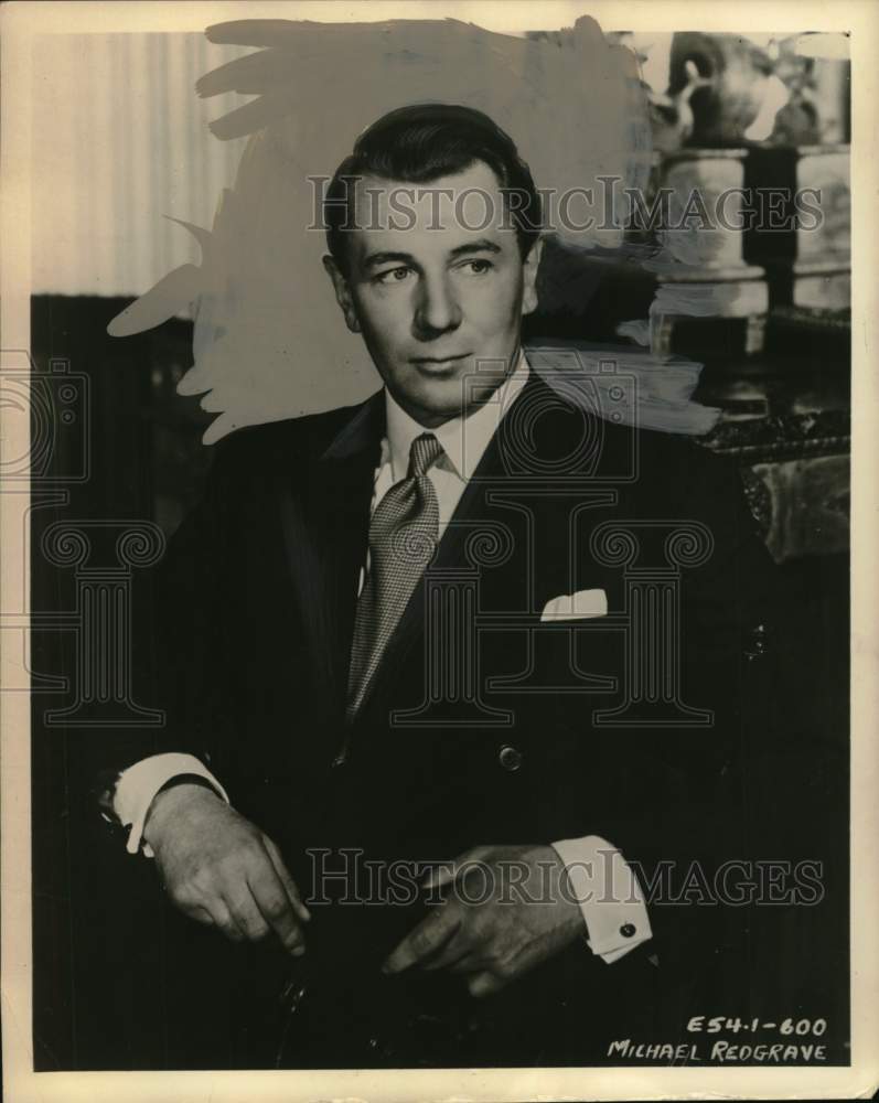 1955 Press Photo Author Michael Redgrave, New York - Historic Images