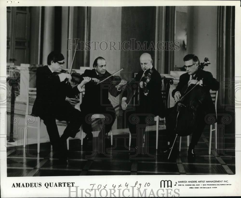 1976 Press Photo Musical artists The Amadeus Quartet - Historic Images