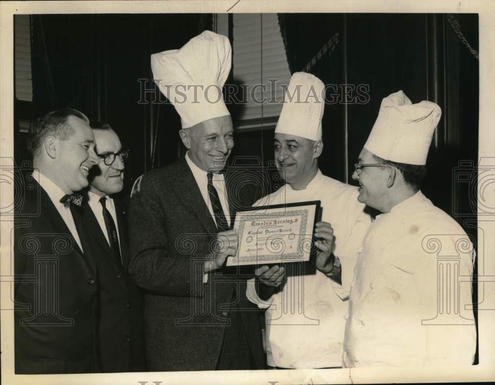 1962 Albany, NY Culinary Association makes Mayor an honorary member-Historic Images