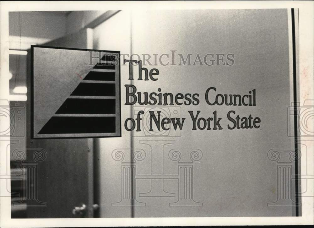 1981 Press Photo Business Council of New York State office, Albany, New York - Historic Images