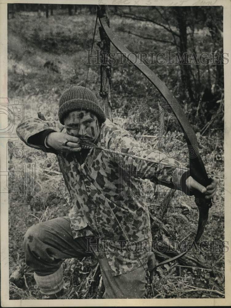 1964 Press Photo National Field Archery Champion John Rudy, Syracuse, New York - Historic Images