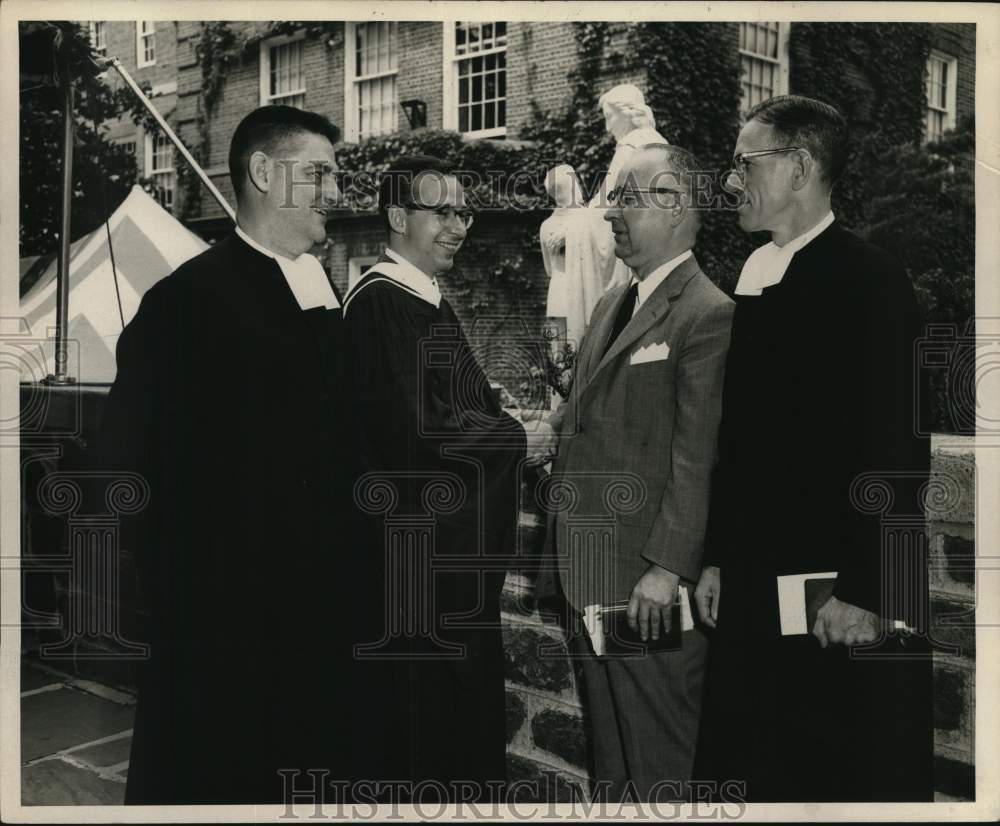 1963 William A. Keck with colleagues at Manhattan College, New York-Historic Images