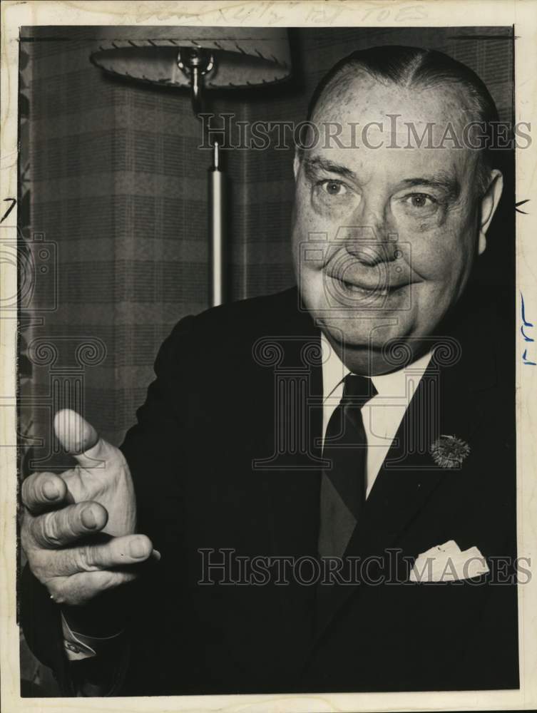 1964 Press Photo Jim Crowley, former Notre Dame University football player- Historic Images