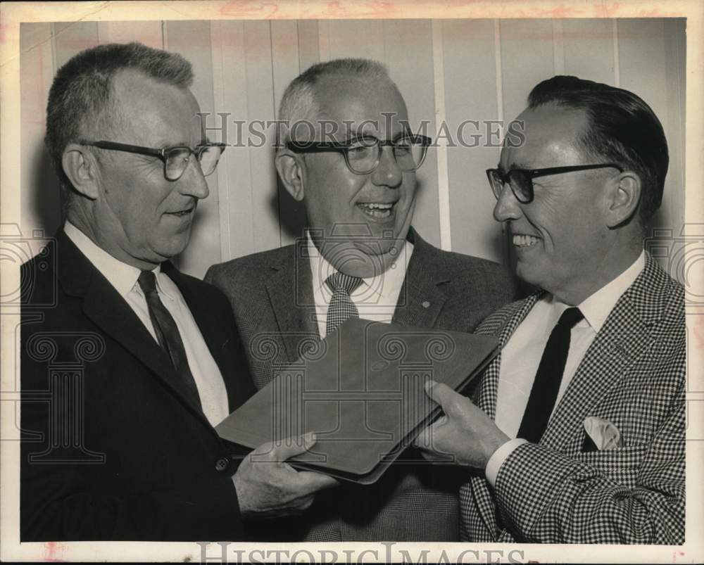 1966 James T. Purves chats with colleagues in New York-Historic Images