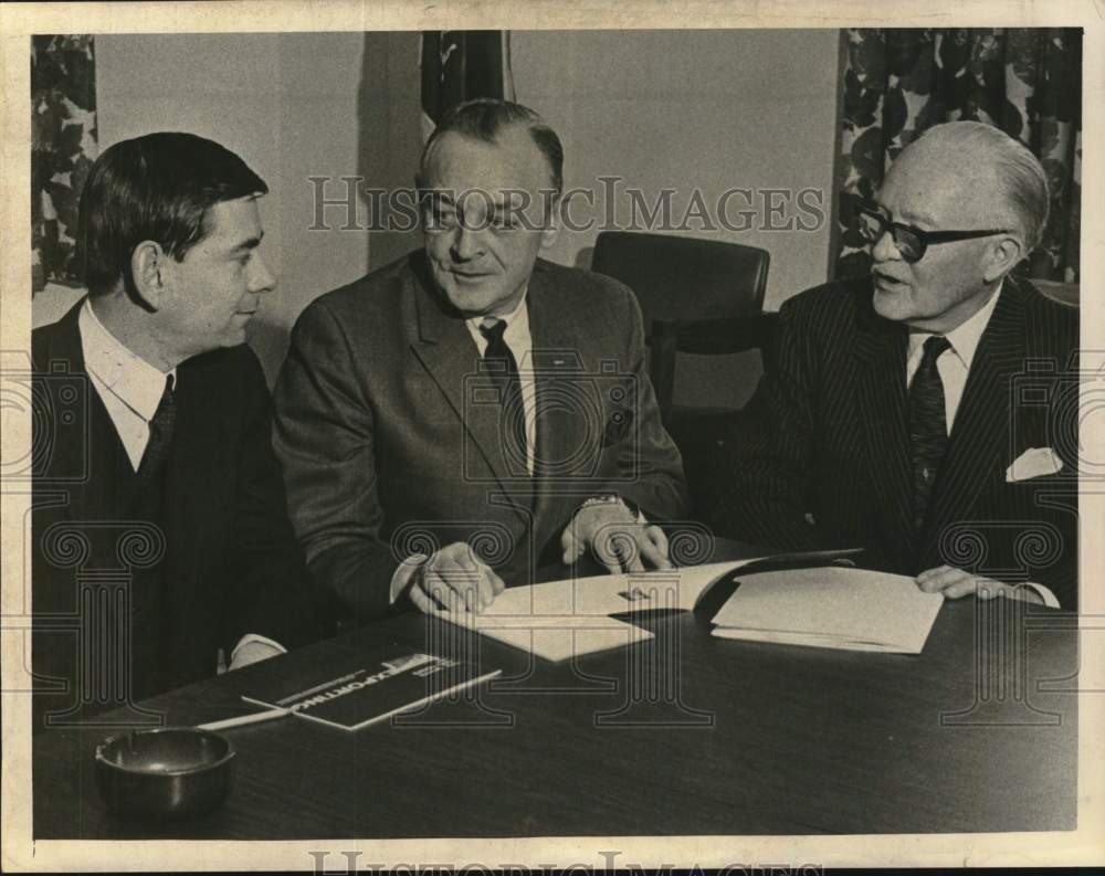 1968 Ronald Peterson, New York State Commerce Commissioner at Talk-Historic Images