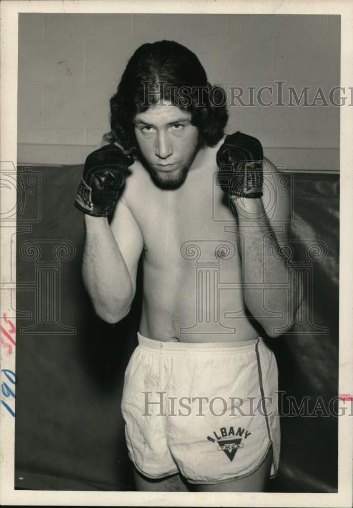 1971 Press Photo Albany, New York boxer Jim Sim - tua74754 - Historic Images