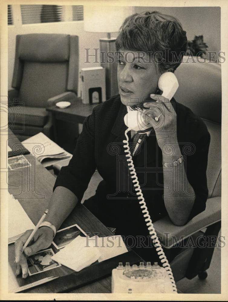 1969 Mrs. Ersa Poston in her New York office-Historic Images