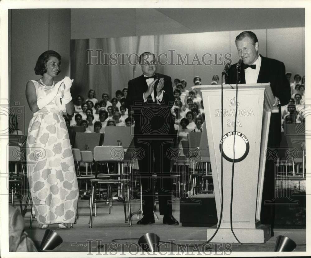 1966 Happy Rockefeller, Gene Robb & Nelson Rockefeller in New York-Historic Images