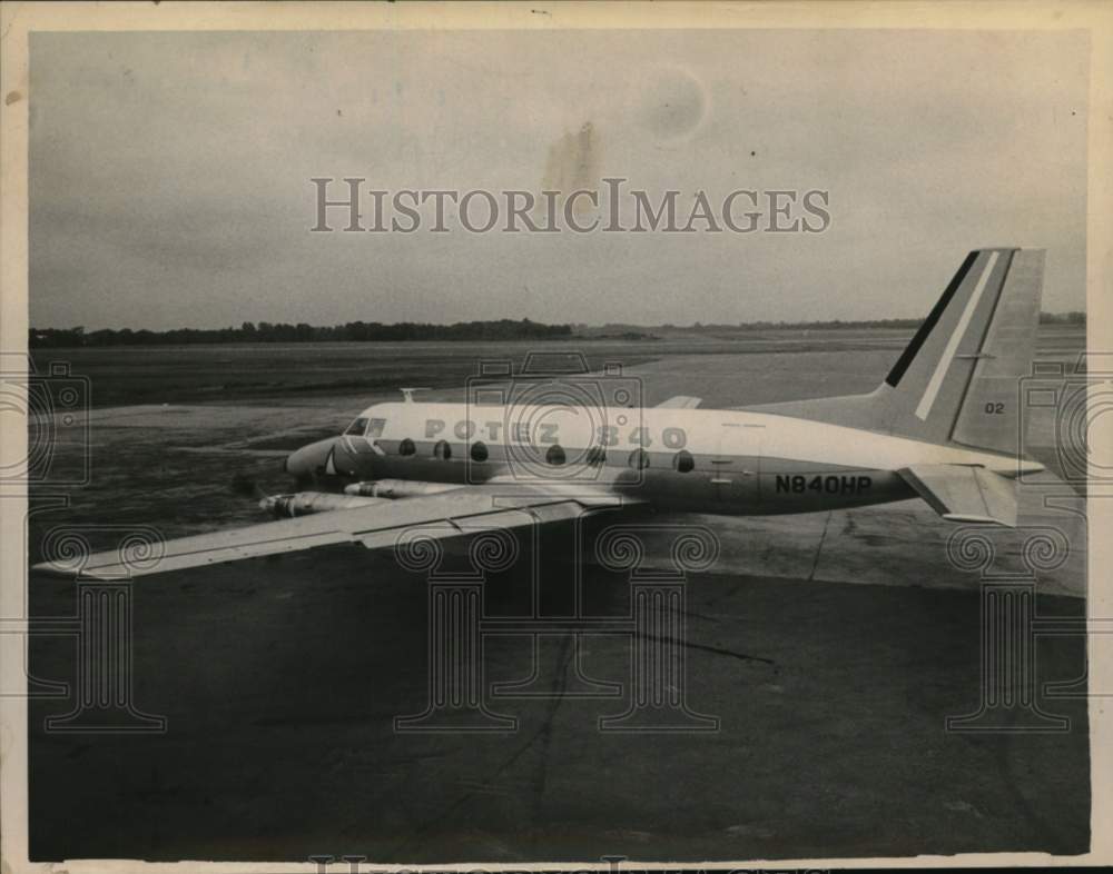 1963 Potez 840 commercial aircraft, Albany County Airport, New York-Historic Images