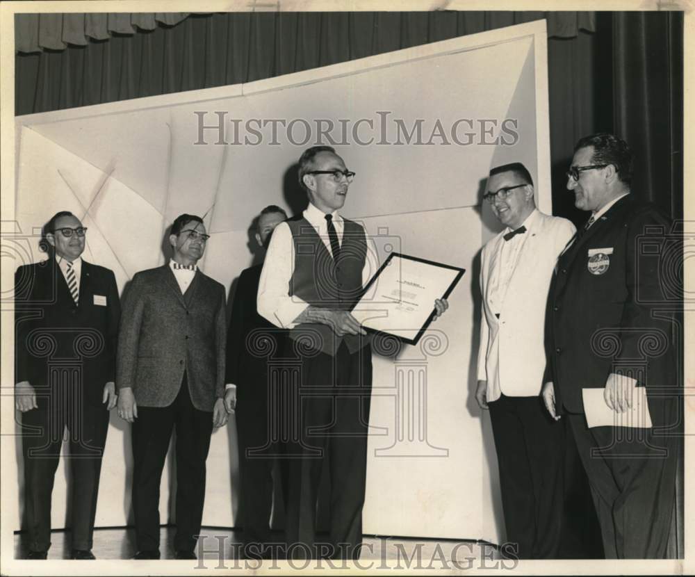 1966 Award presentation ceremony held on stage in New York-Historic Images