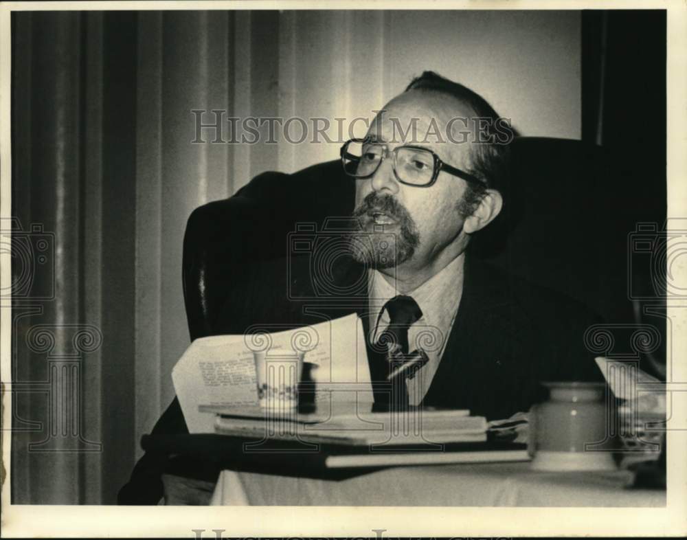 1978 Press Photo Rabbi Bernard Bloom at Seder service in New York - tua78761- Historic Images