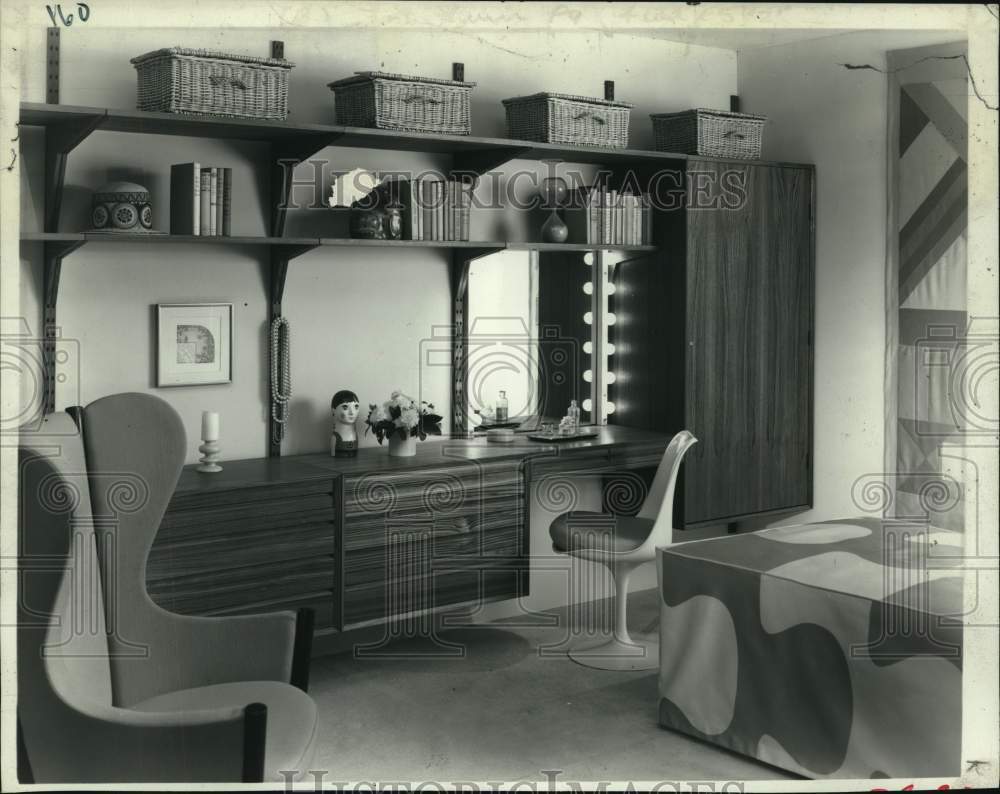 1969 Interior of apartment in Albany, New York-Historic Images