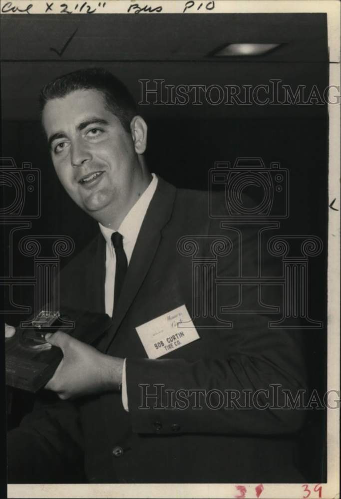 1968 Robert Curtin wins B.F. Goodrich Tire Co. award in New York-Historic Images