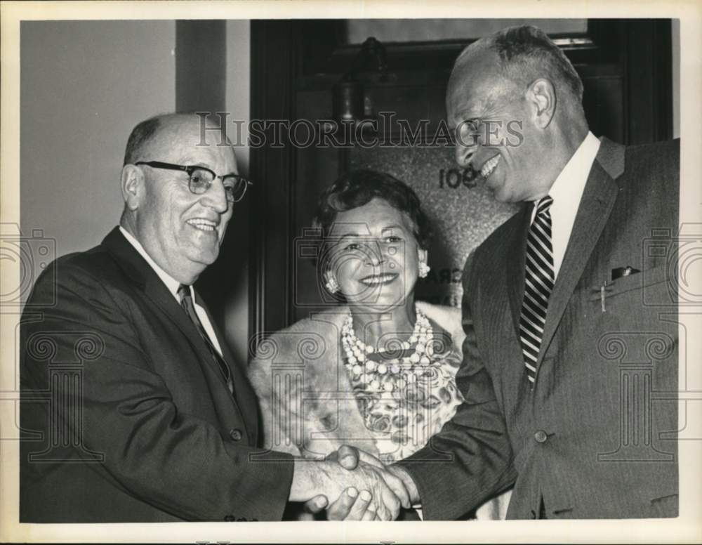 1962 Mr. & Mrs. Frank Cox with Erastus Corning in Albany, New York-Historic Images
