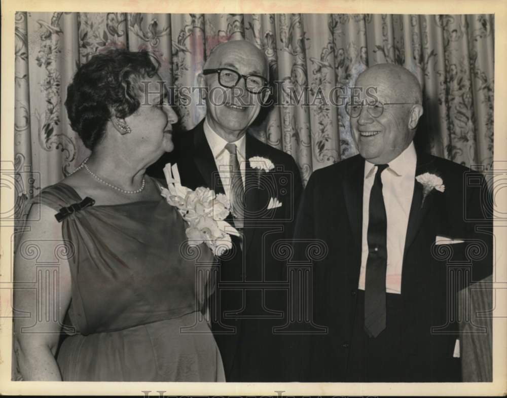 1965 Mr. &amp; Mrs. Henry A. Cohen with colleague in New York-Historic Images