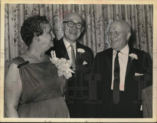 1965 Mr. & Mrs. Henry A. Cohen with colleague in New York-Historic Images