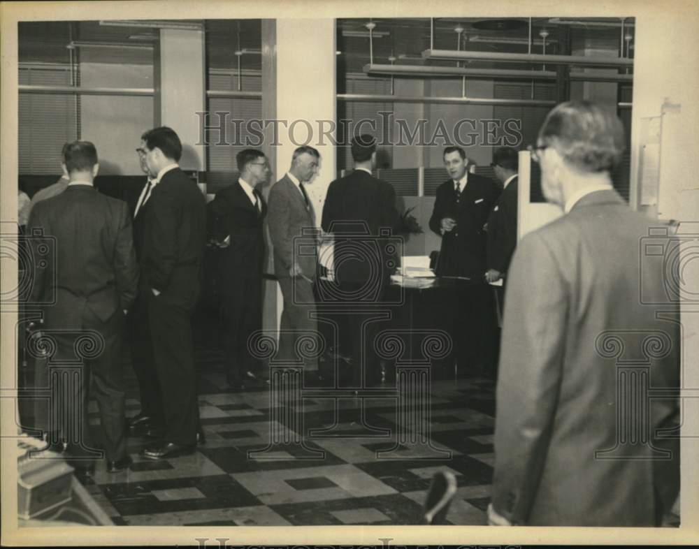 1965 New York Telephone Co. executives during Albany power failure-Historic Images