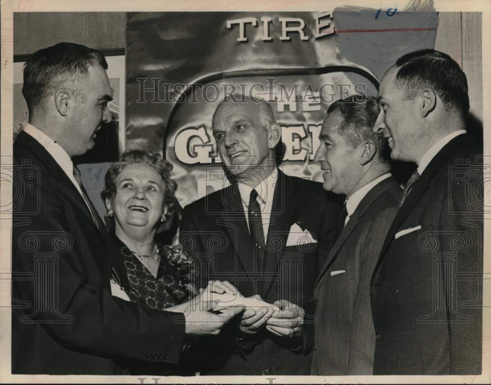 1961 General Tire Co. executives honor retiree in Albany, New York-Historic Images