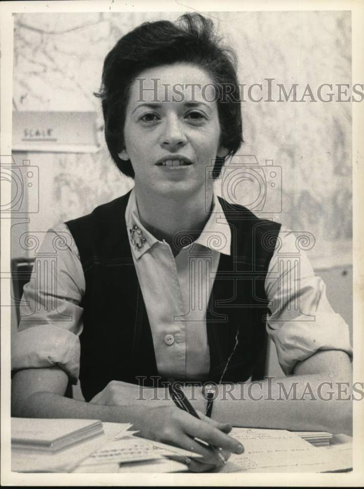 1961 Mrs. Richard Propp at her desk in Albany, New York-Historic Images