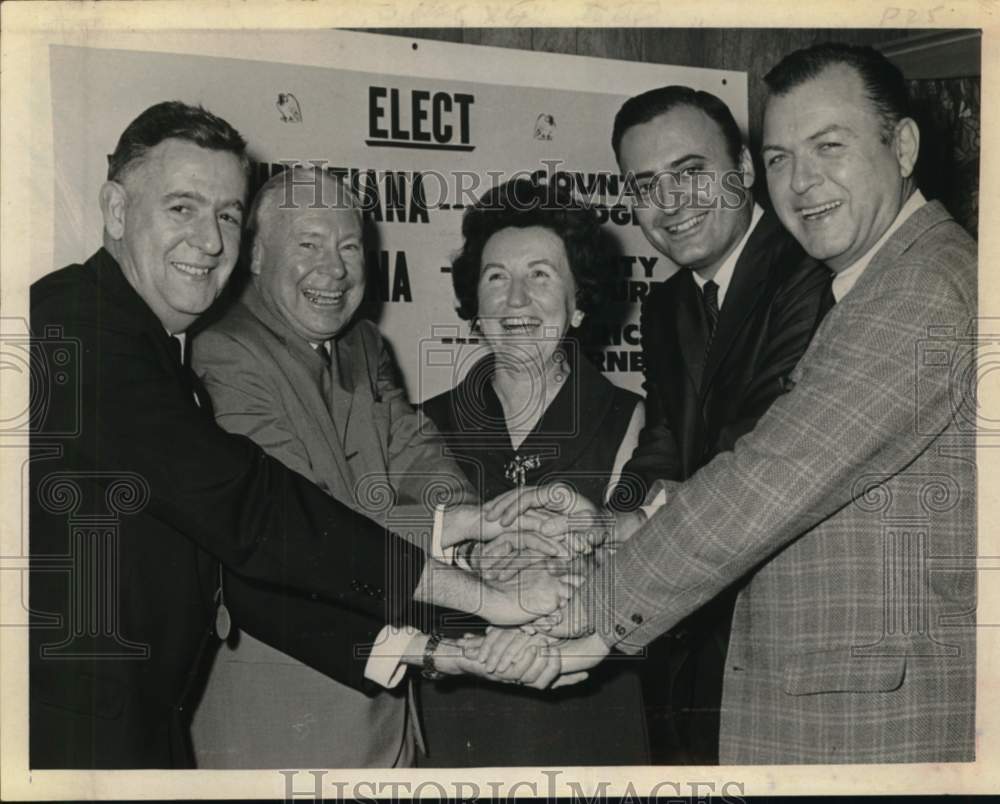 1967 Columbia County political candidates at rally in New York-Historic Images