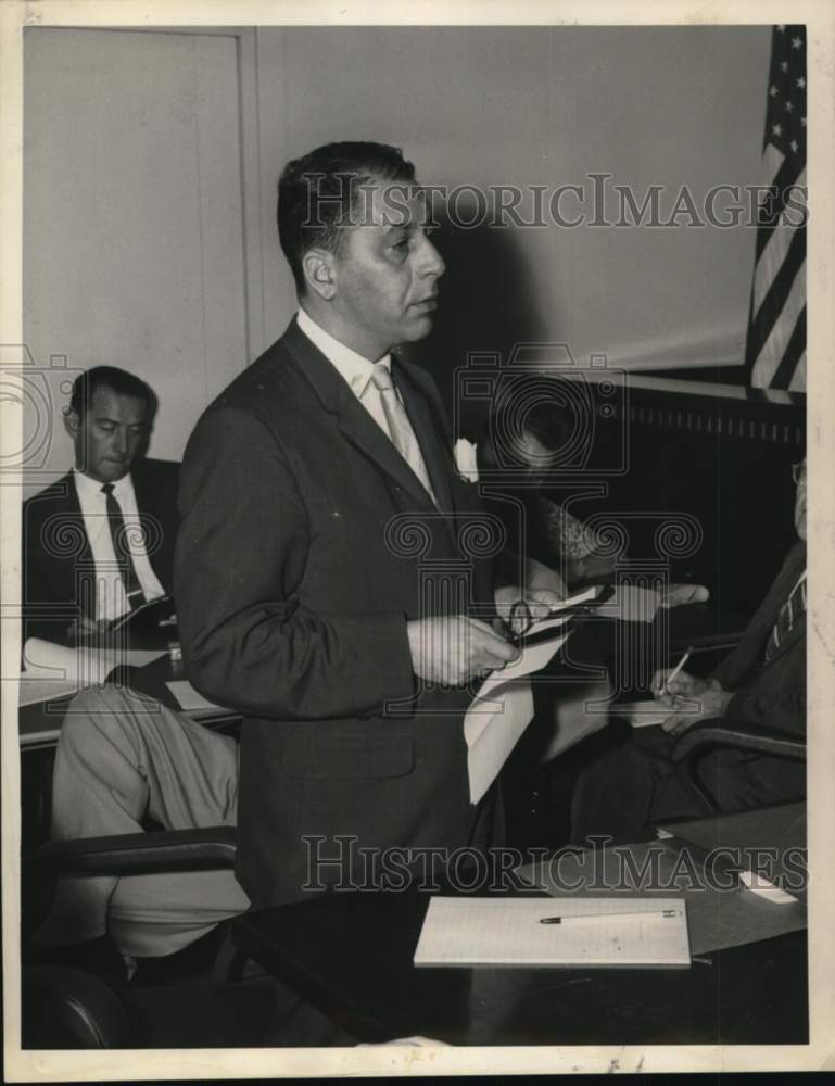 1960 Nicholas Caimano at hearing in Albany, New York-Historic Images