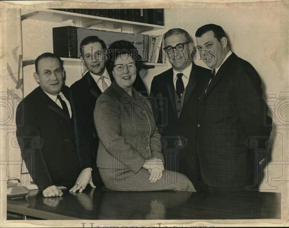 1964 Staff of certified public accountant firm poses in New York-Historic Images