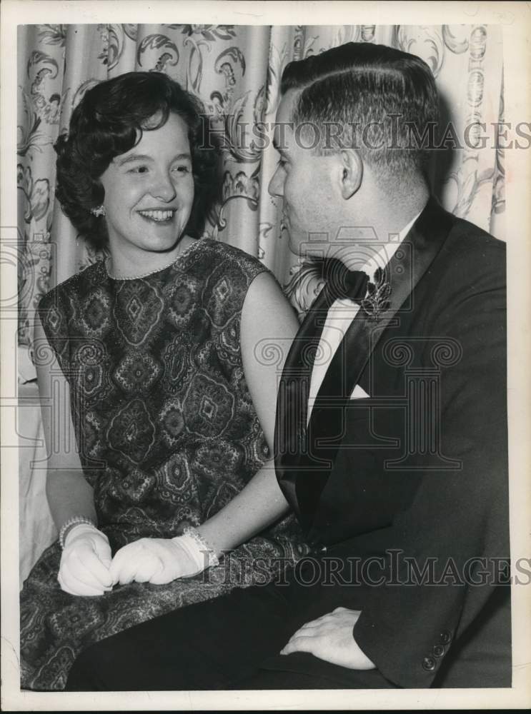 1962 Mr. & Mrs. Prentice Carnell III at Tinsel Ball in Albany, NY-Historic Images