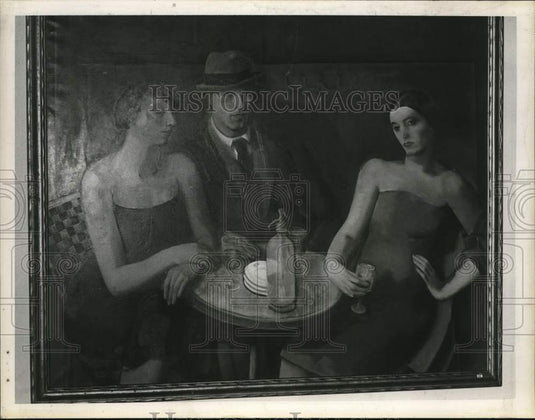 1963 "Three People" painting on exhibit in New York-Historic Images