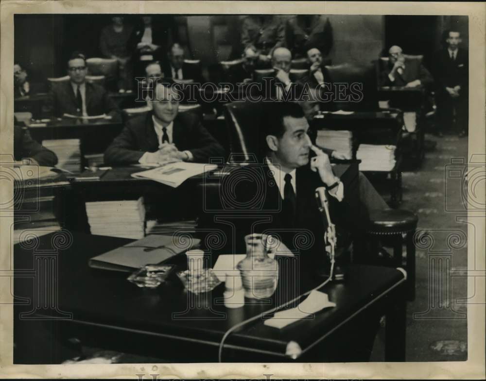 1962 New York State Assemblyman Joseph T. Carlino at Capitol-Historic Images