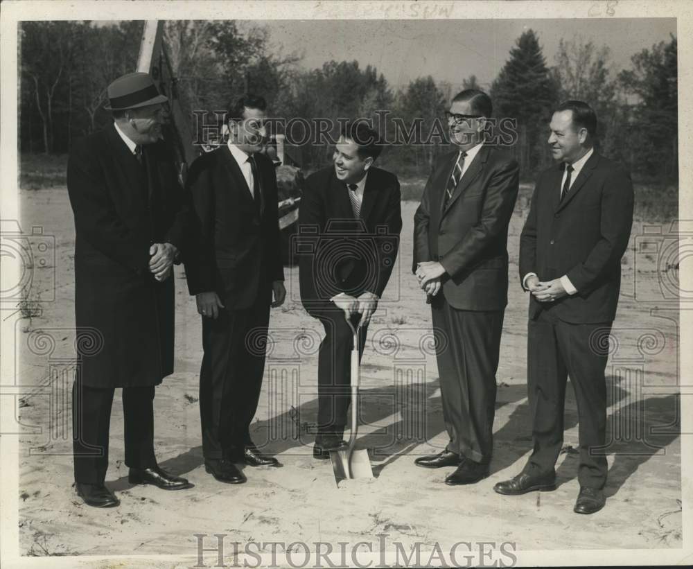 1968 Louis G. DeRusso with colleagues at groundbreaking in New York-Historic Images