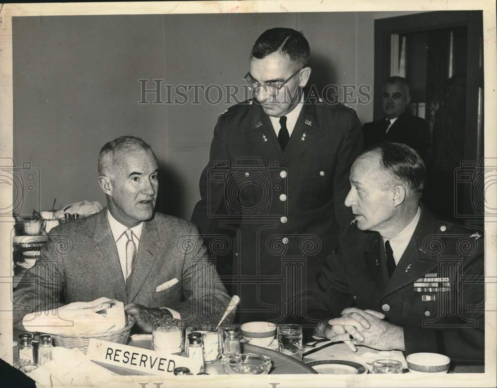 1960 Group discusses civil defense at Watervliet Arsenal, New York-Historic Images