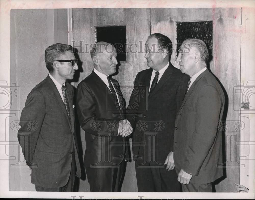 1967 Joseph DeLouis with colleagues in New York-Historic Images