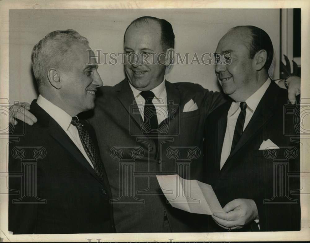 1965 Charles E. Fear, Jr., with colleagues in New York-Historic Images