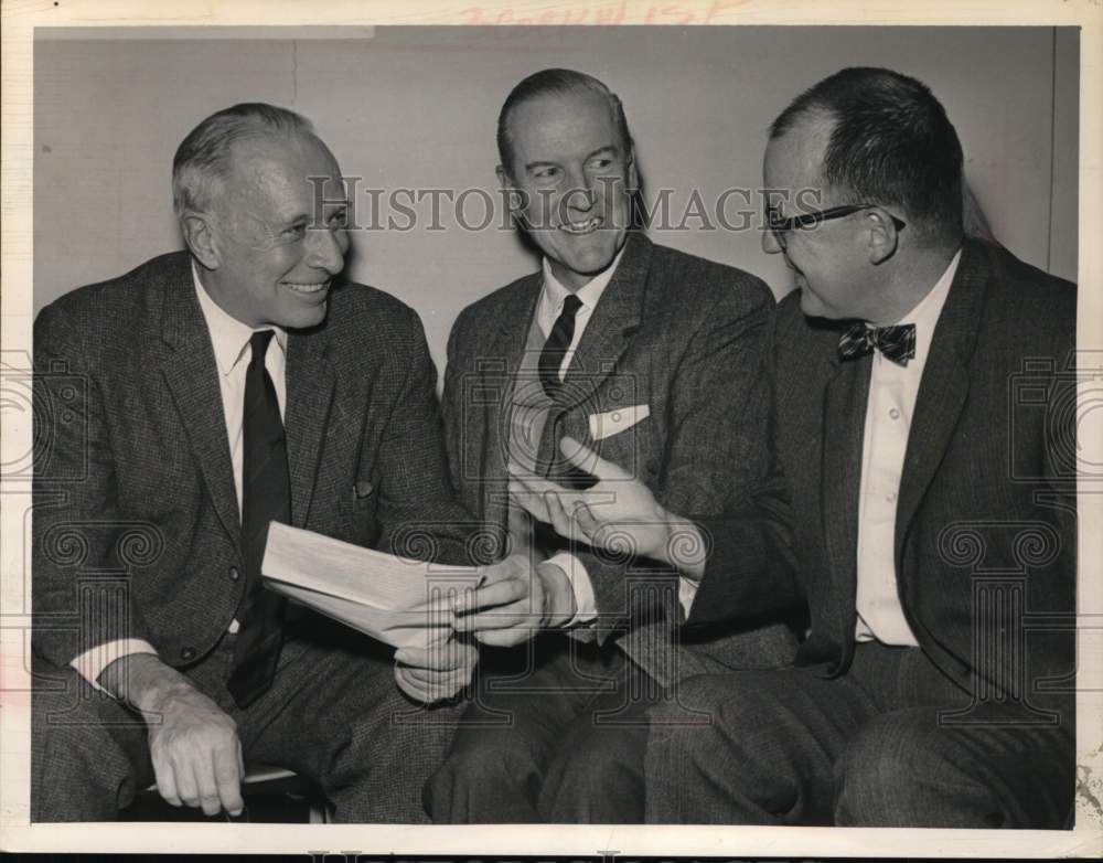 1963 Albany, New York Mayor chats with educators at planetarium-Historic Images