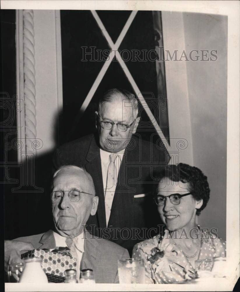 1958 David Carey with Mr. &amp; Mrs. Kenneth Fee in Albany, New York-Historic Images