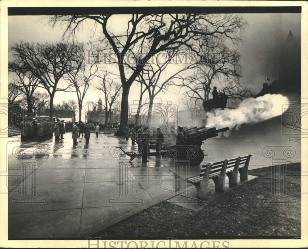 1969 Artillery salute at State Capitol building, Albany, New York-Historic Images