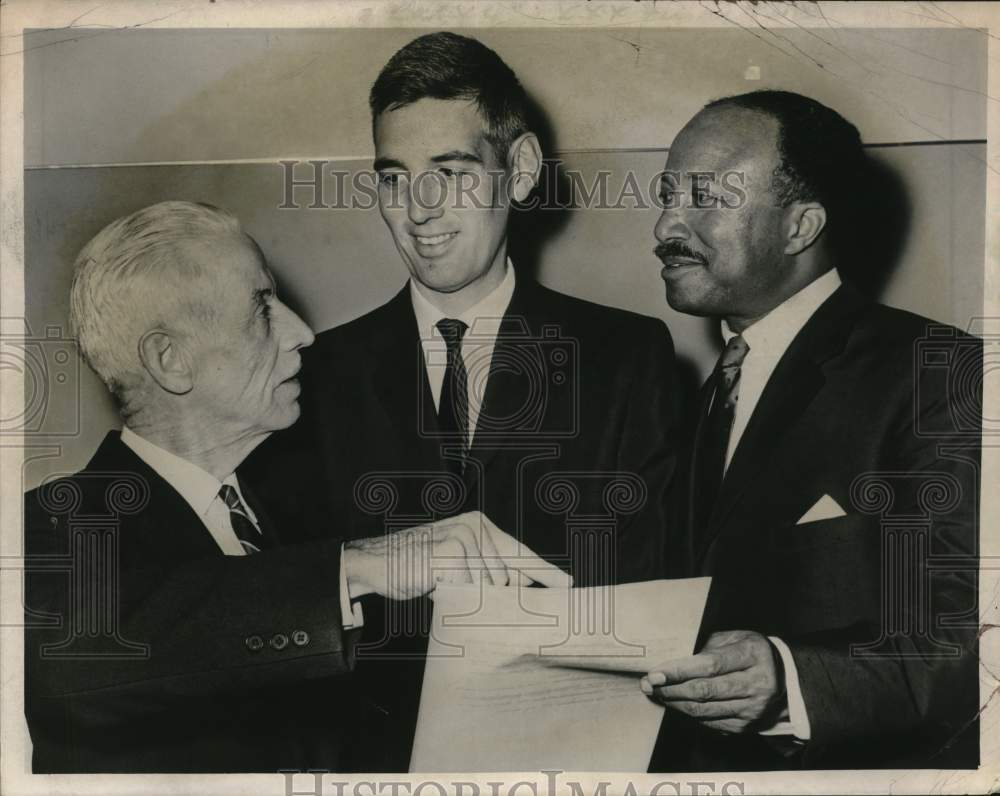 1965 Officials confer at human rights seminar in New York-Historic Images