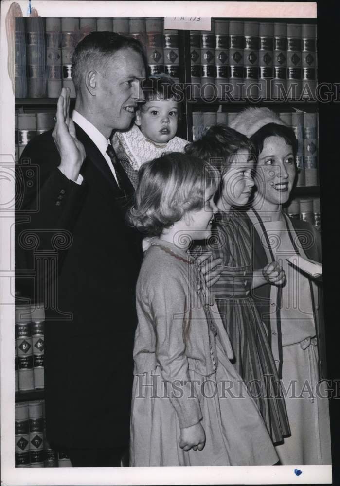 1962 Swearing in ceremony for Joseph J. Endres in Albany, New York-Historic Images