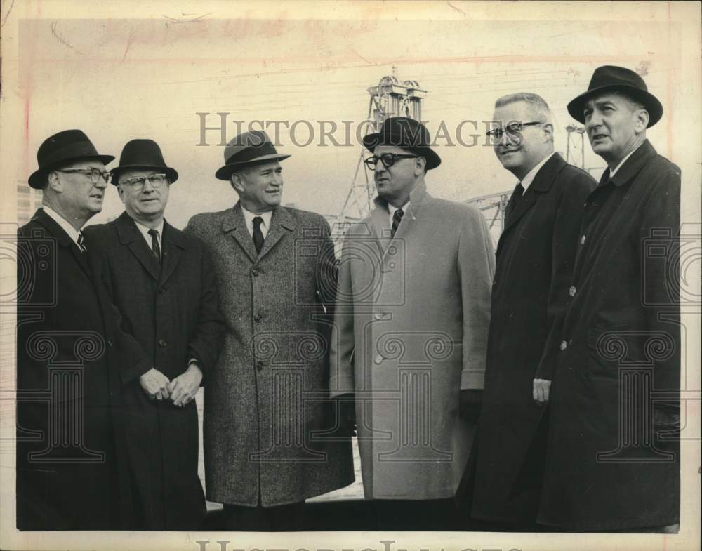 1965 Robert Hennigan with colleagues in New York-Historic Images